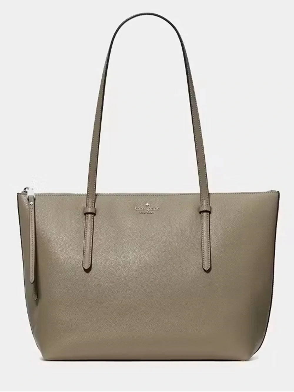 ♠️Kate Spade New York All Day Medium Leather Top Zip Tote Bag, Oyster Shell NWT